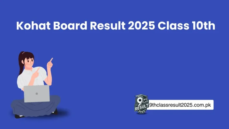 Kohat Board Result 2025 Class 10th