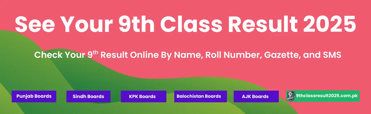 9th Class Result 2025 BESK Karachi Board