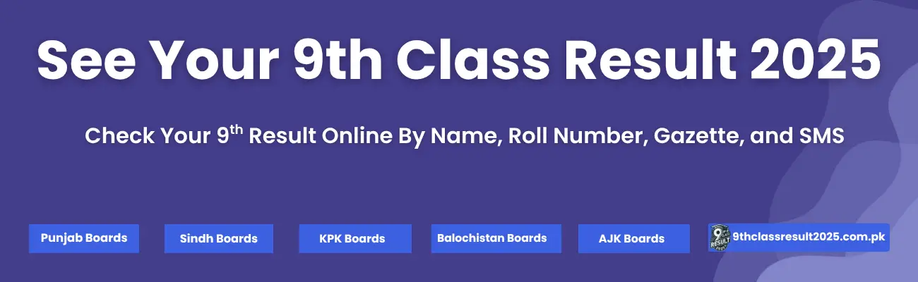 BISE Mardan Board Result 2025 9th Class